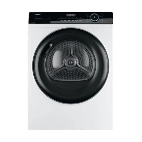 Uscator de rufe Haier HD90-A2939-S, Pompa de Caldura, 9 kg, 15 Programe, Clasa A++, Alb